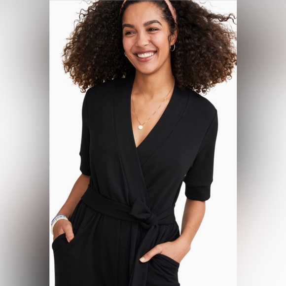 Hatch Collection The Nurse-To-Errands Jumpsuit in Black Jersey 0 - Picture 4 of 12